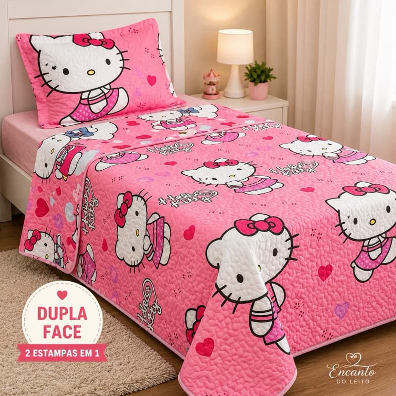Colcha Cobre Leito Infantil Solteiro Dupla Face Matelado Toque Macio Envio Rápido 1,60 x 2,40