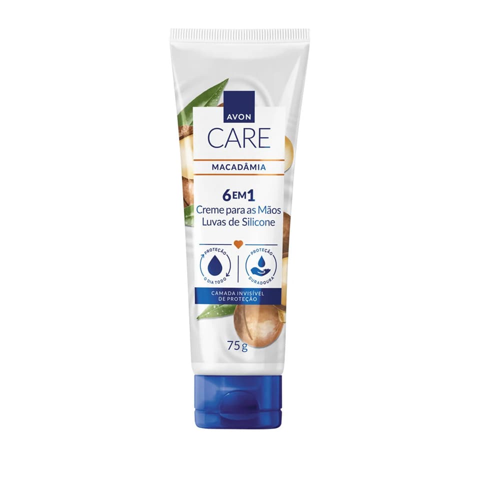 AVON  CARE LUVA DE SILICONE 6 EM 1 MACADAMIA 75G
