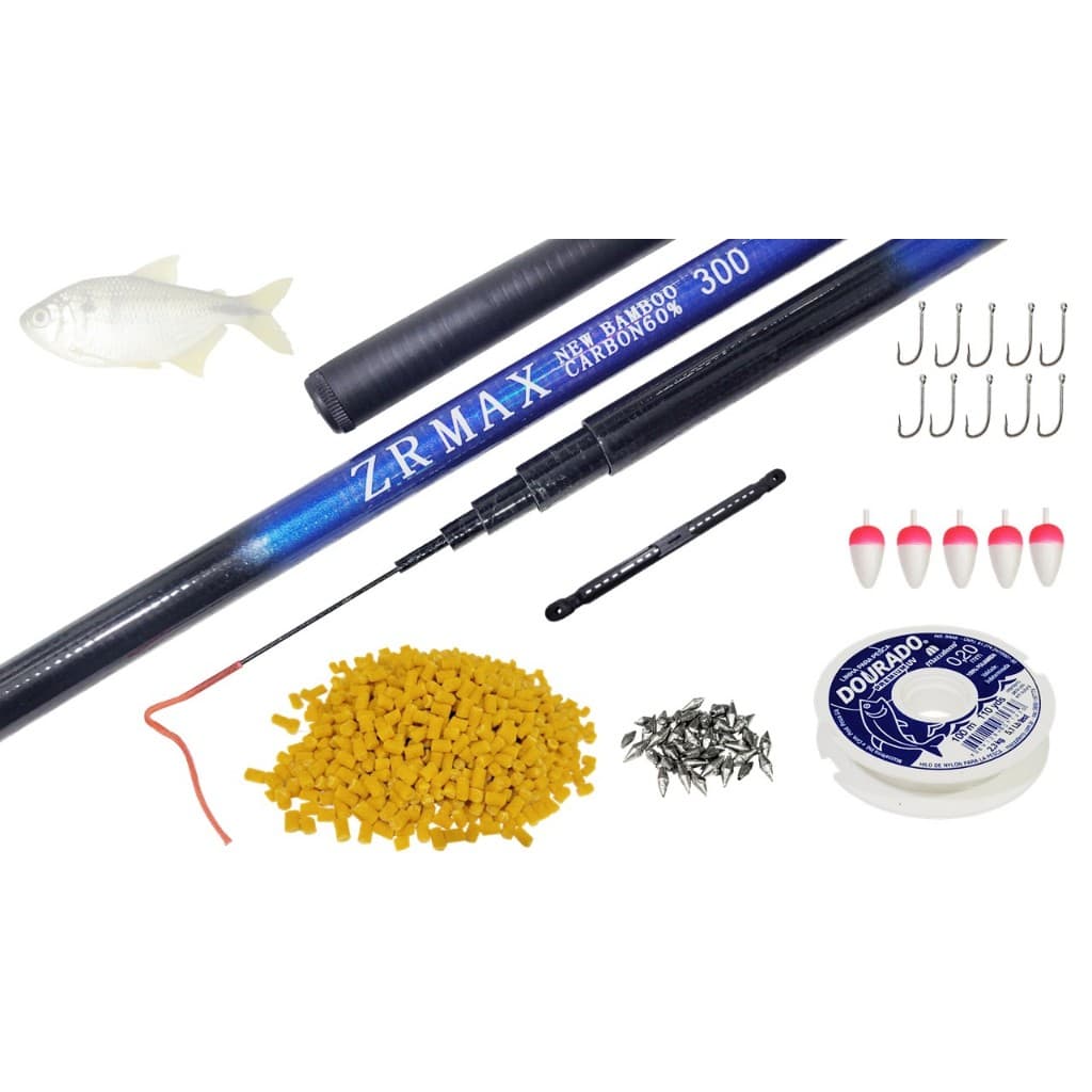 Vara 3mtrs + completo basic para pesca de Lambari