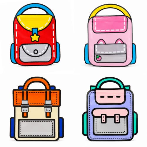Kit Sacolinhas Surpresa Lembrancinha Saco Presente Fecho Hermético Mochila Maletinha de Lanches