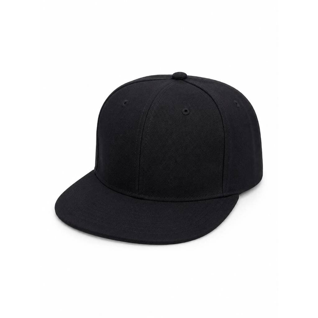 Boné Aba Reta Preto Liso Snapback Masculino Feminino Regulável Premium