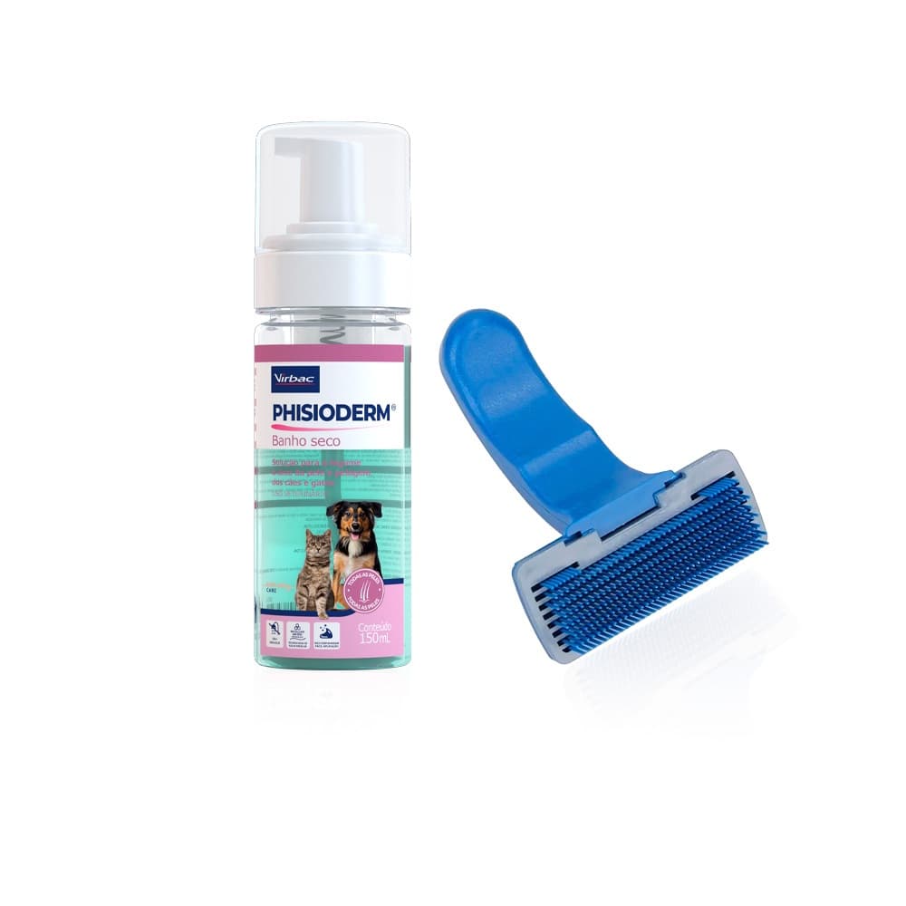 Phisioderm Banho Seco 150ML - Solução para Higiene a Seco da Pele e Pelagem
