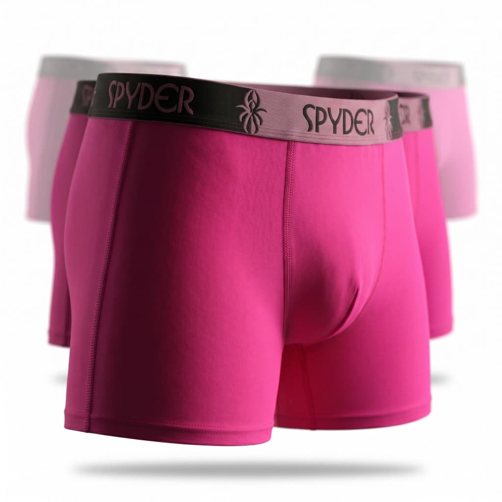 Kit com 10 Cuecas Box Unissex Rosa Adulto Básica Confortável