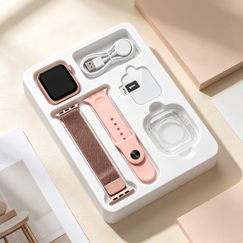Novo Smartwatch S10 Mini com Chamada Bluetooth HD, Calculadora, Carregamento sem Fio e Compatível para Android e iOS