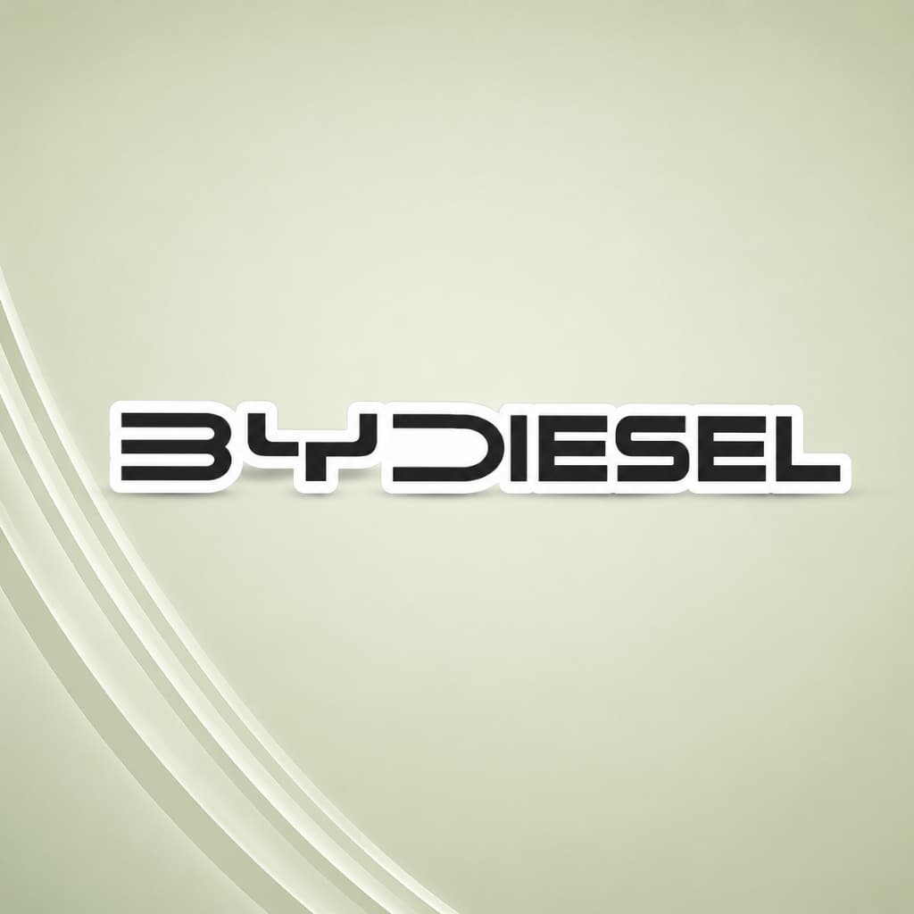 Adesivo BYDiesel Preto 30x3cm Caminhonete SUV 4x4 Lateral Traseiro Vinil Premium