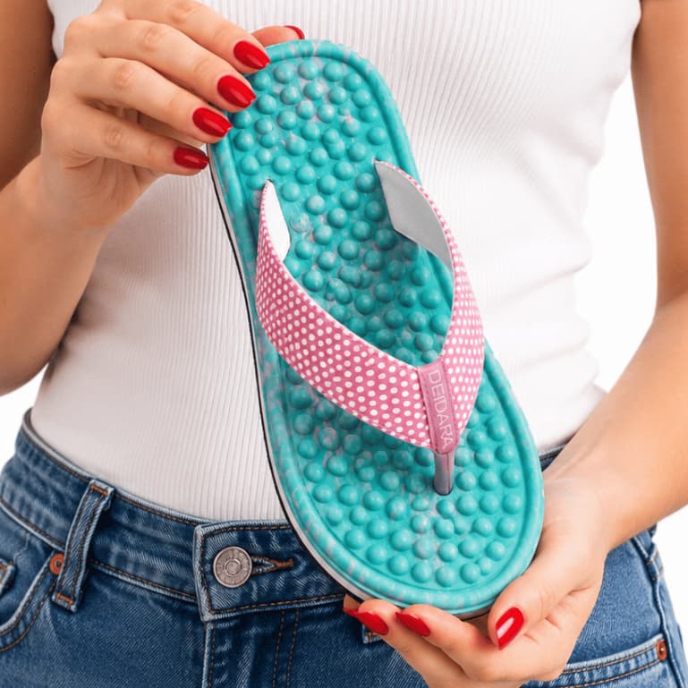 Chinelo Ortopédico Anabela Para Fascite Plantar e Esporão Massageador Amortecedor