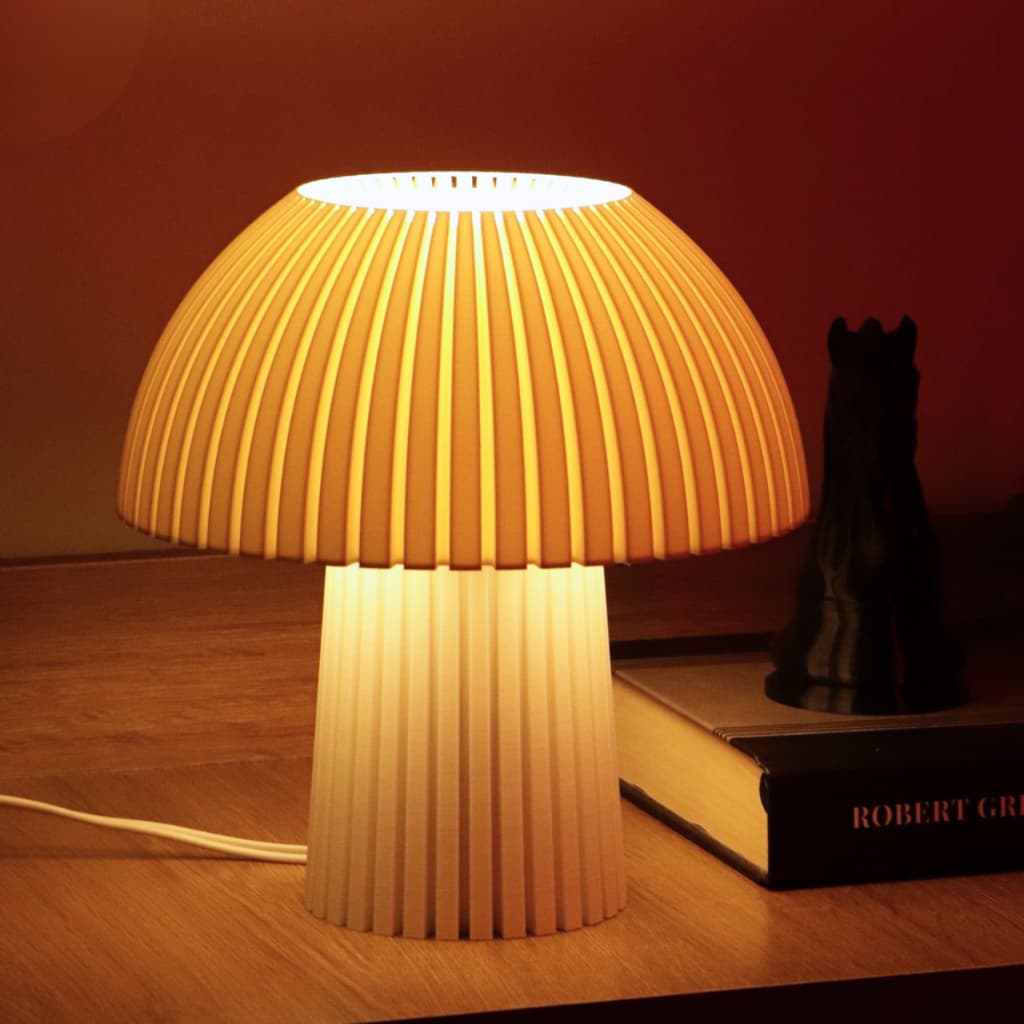 Luminária Cogumelo Decorativa de Mesa para Quarto Sala e Cabeceira | Design Moderno e Aconchegante