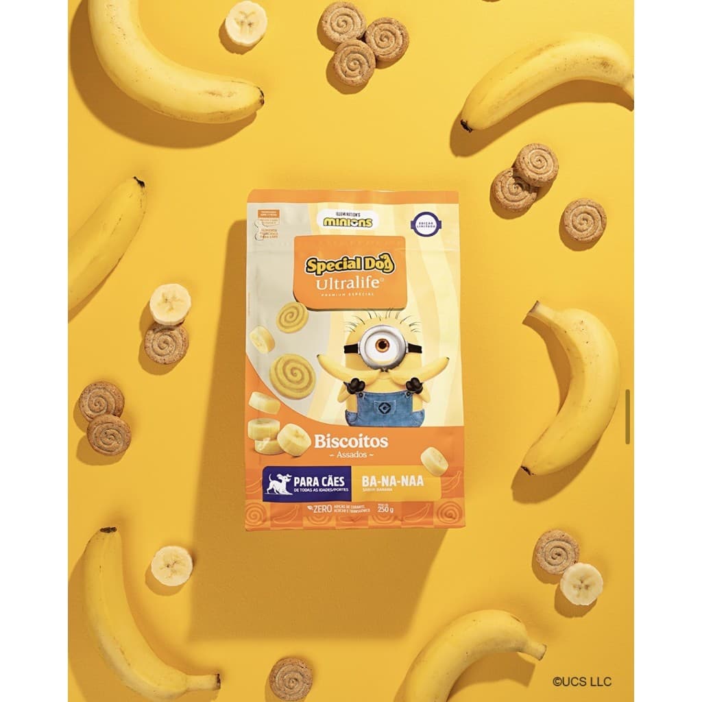 Biscoitos Special Dog Ultralife Minion Banana 250g