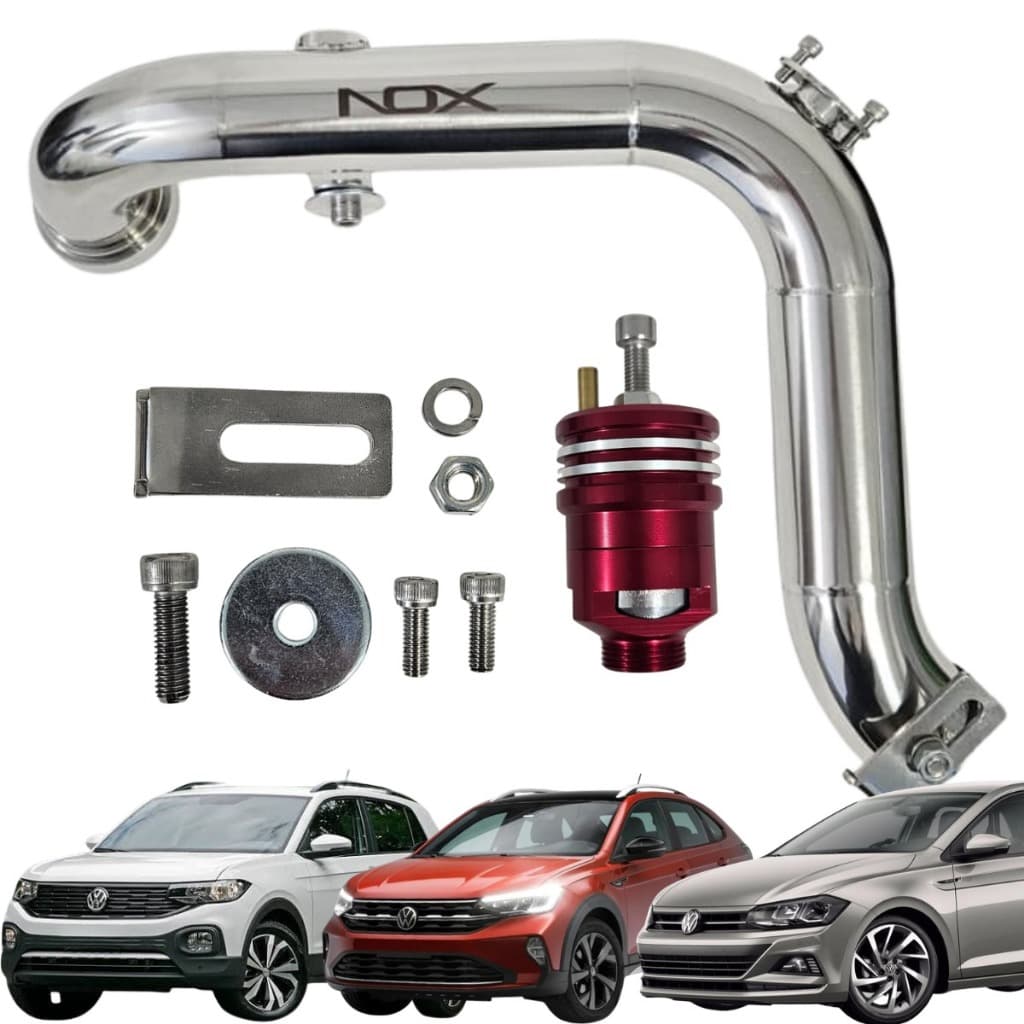 Kit Pressurização Inox Tsr + Válvula Espirro Vw Nivus T-cross Up Tsi até 2021