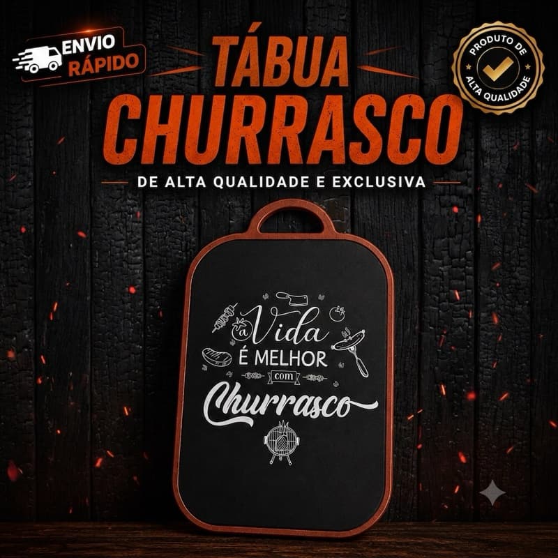 Tábua de Corte para Cozinha Resistente Multiuso | Ideal para Carnes, Legumes e Verduras