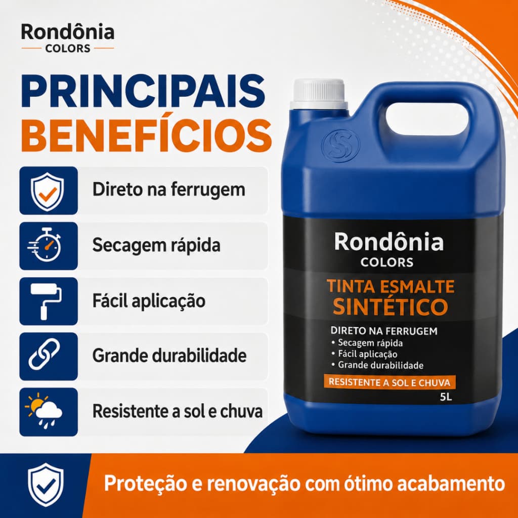 Tinta Esmalte Sintético Grafite Escuro 5L Grade Portão Metal Proteção Anticorrosiva Externa