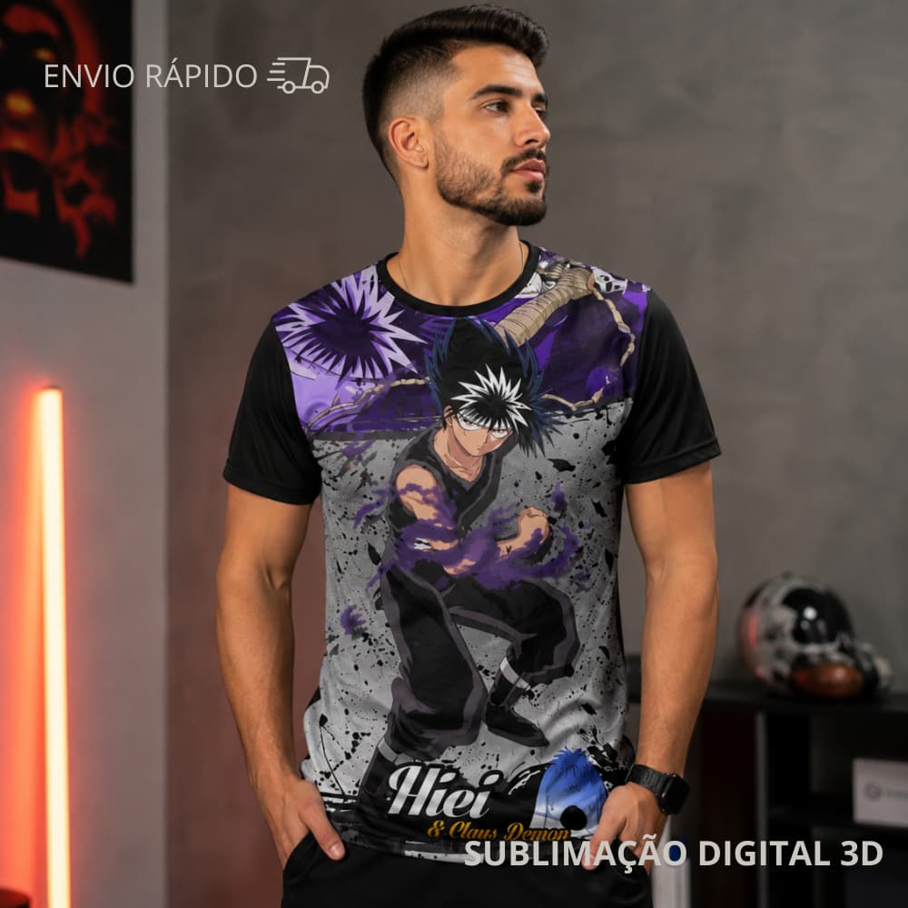 Camisas Camiseta De Animes Hiei - Yu Yu Hakusho Unixess