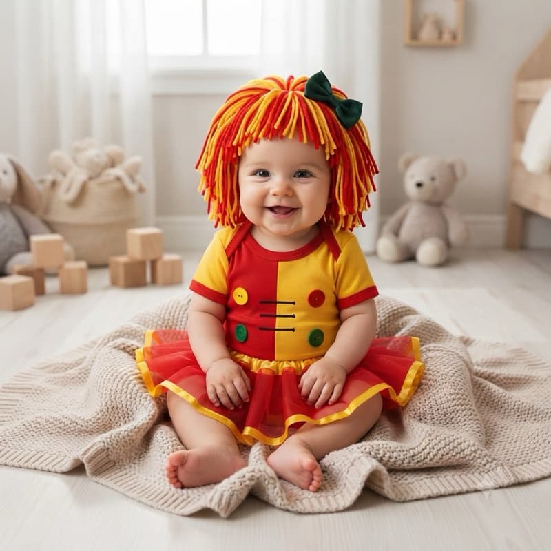 KIT TEMÁTICO EMÍLIA PARA MESVERSÁRIO (BODY+SAIA+TIARA)