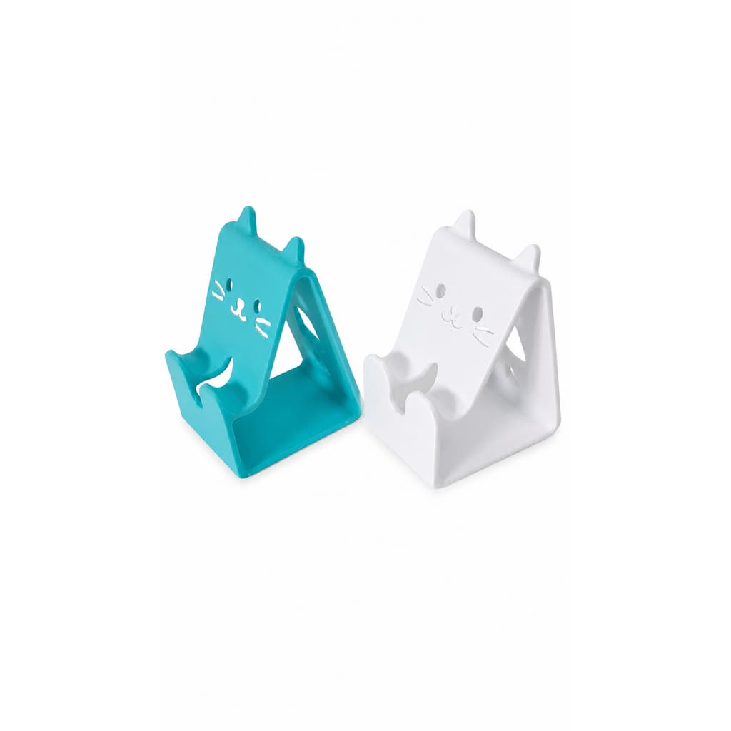 Suporte para Celular Gatinho em Impressão 3D | Porta Celular de Mesa | Base para Smartphone.