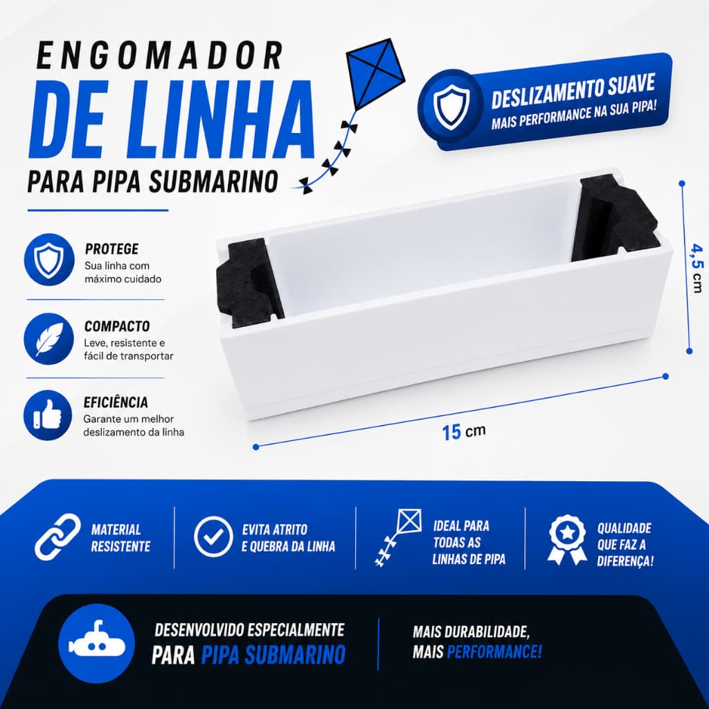 Engomador De Linha Para Pipa Submarino Engomador