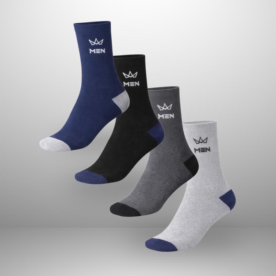 Kits 24 Pares Meias Masculina Cano Longo Médio Curto Adulto Lisas Estampadas Confortável Premium Algodão