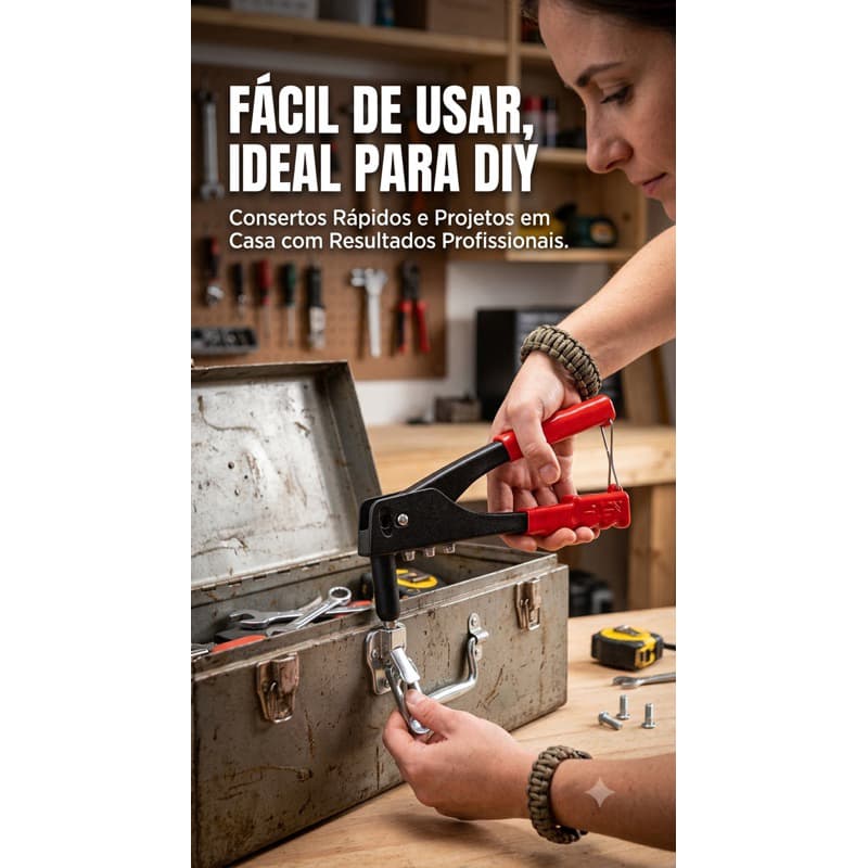 Rebitador Manual Profissional 9 5 Pol Rebite Ferramenta Duravel Facil Uso