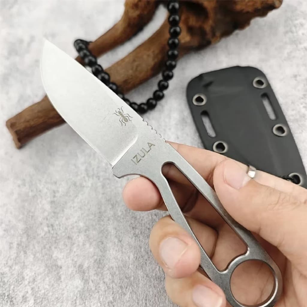 Faca Izula Aço 8cr13mov Bainha Kydex Edc Knives Lâmina Fixa Canivete Pesca Caça Acampamento Sobrevivência