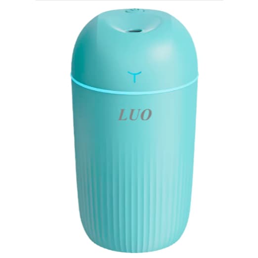 Mini Umidificador de Ar Luo LU-5513 Warm Light 420ml 1.5W Recarregável   Verde