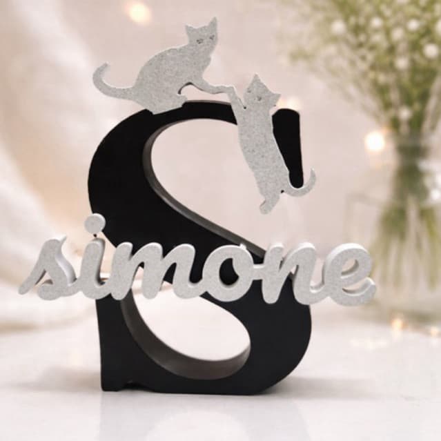 Letra e Nome Personalizado em 3D Decoração Infantil