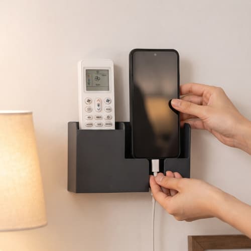 Suporte de Parede para Celular e Controle Remoto - Suporte de Parede Multifuncional para Celular e Controle