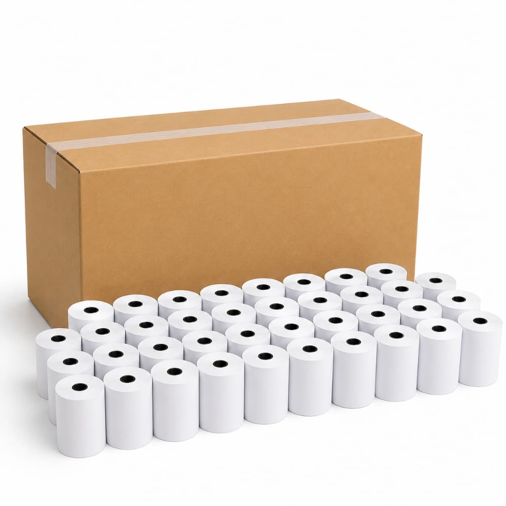 Bobina Térmica 80x30 80mm Papel Branco para Cupom Fiscal PDV NFC-e SAT Relógio de Ponto