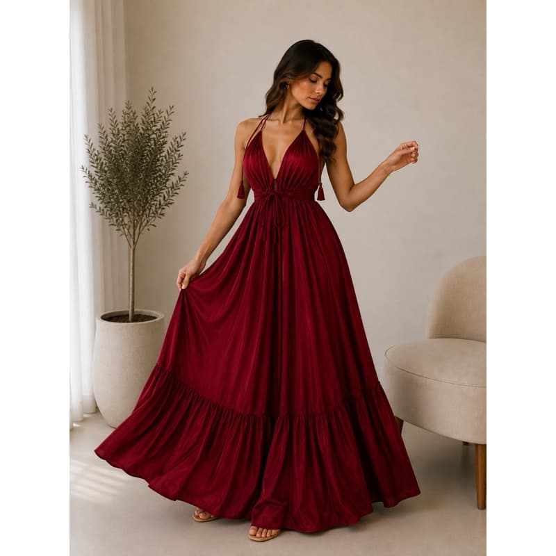Vestido frente única indiano