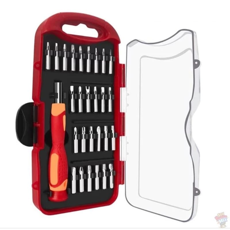 Jogo de Chaves com Ponteiras 28 Peças com Estojo – Kit de Ferramentas Completo para Reparos