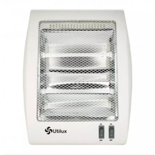 Aquecedor Elétrico Utilux 800W 2 Temperaturas 220V Branco Portátil para Ambientes