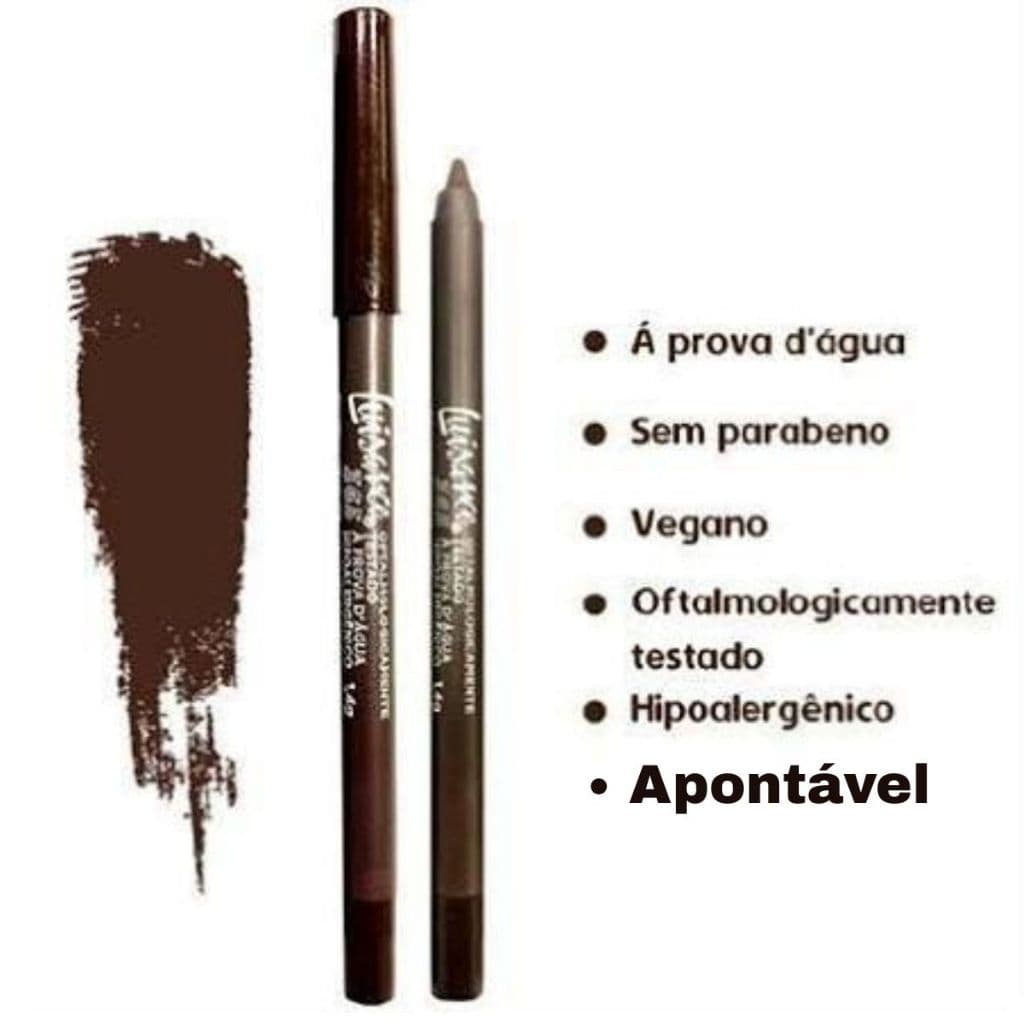 Lápis Delineador Marrom á prova d'água Luisance Apontavel