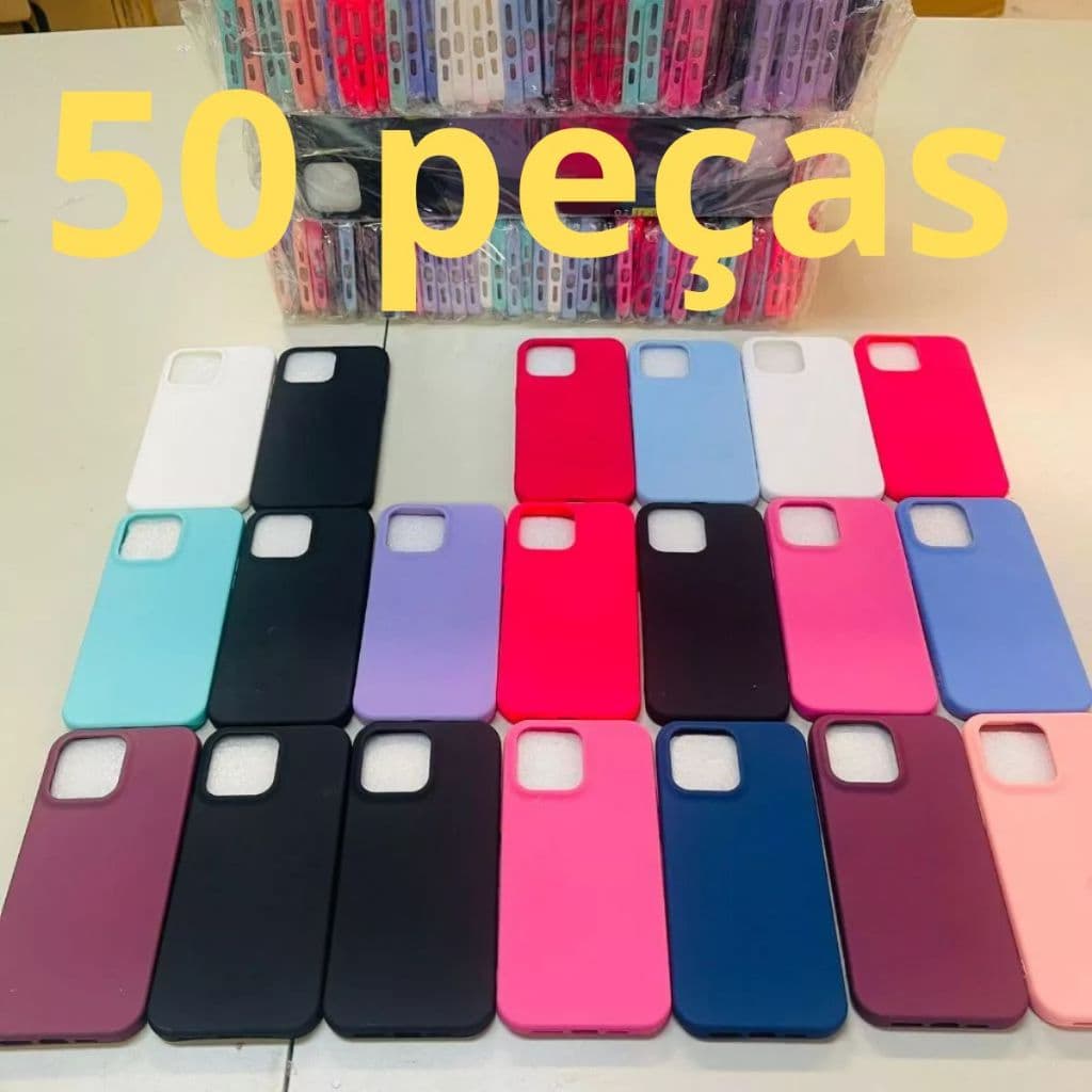 50 Capas Aveludada para Iphone atacado  / Iphone 14 PRO/14 PLUS /14 PROMAX Anti-Impacto