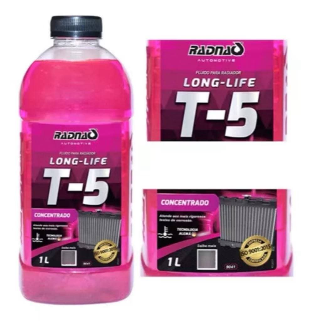 Radnaq Aditivo De Radiador Rosa T5 CONCENTRADO 1 LITRO