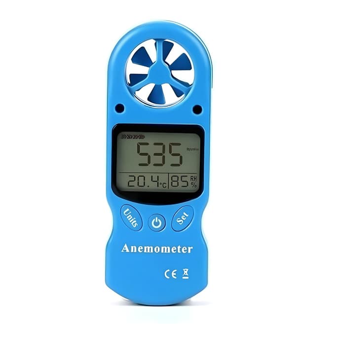 Mini Anemometro Digital Anemometer Thermometer Windmeters Hand-held Portátil Velocidade vento