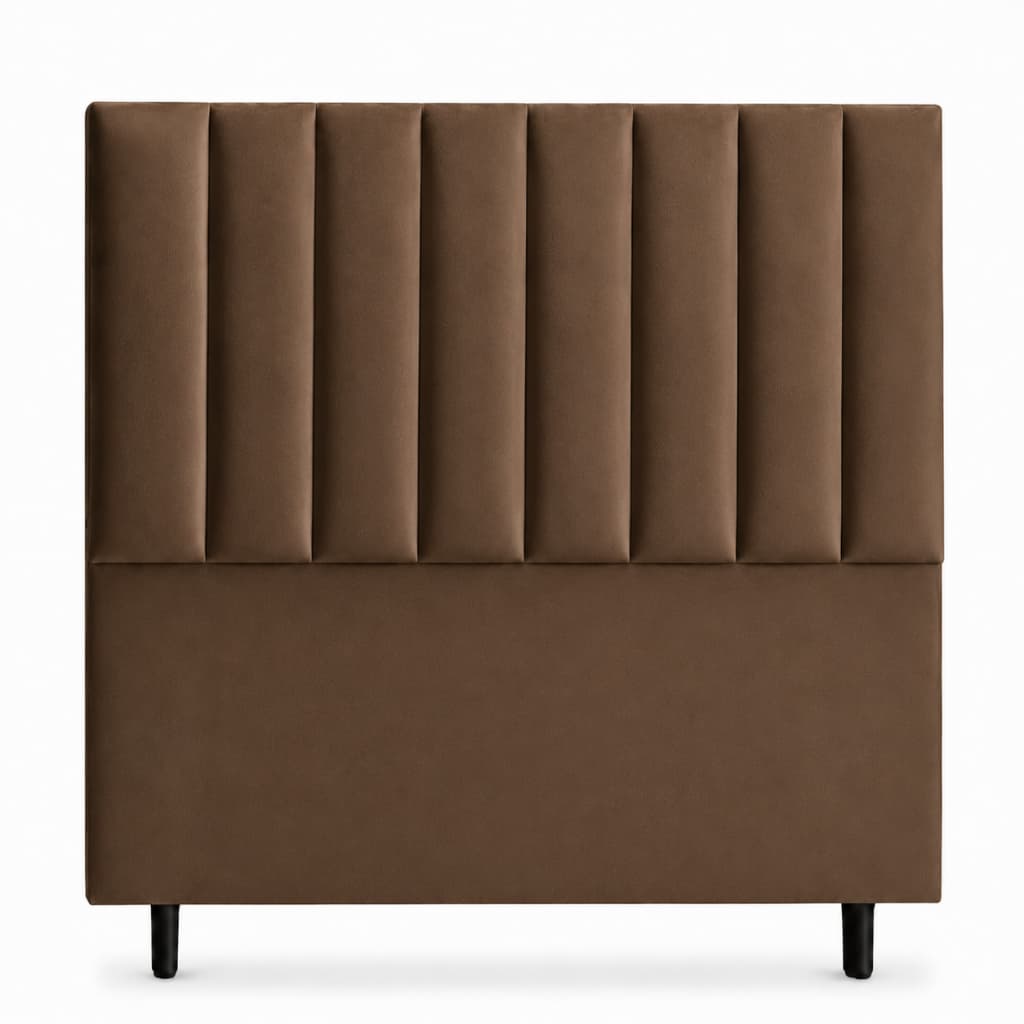Cabeceira de Cama Estofada Madeira Pés Com Espuma Cabeceira Cama Box Todos os Tamanhos Casal Queen King