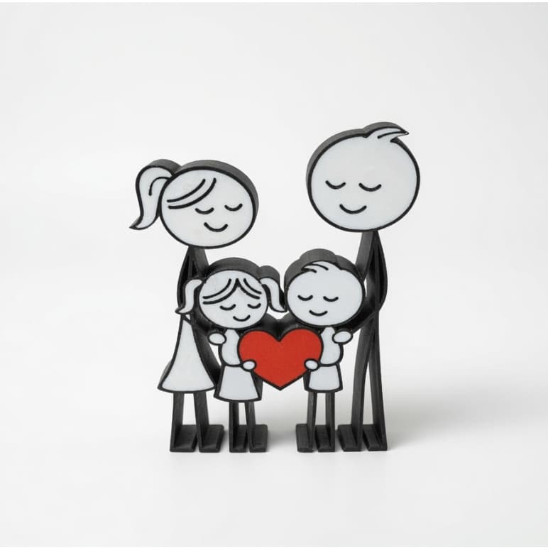 Estatuetas de Família | Estatua de Familia e Filhos