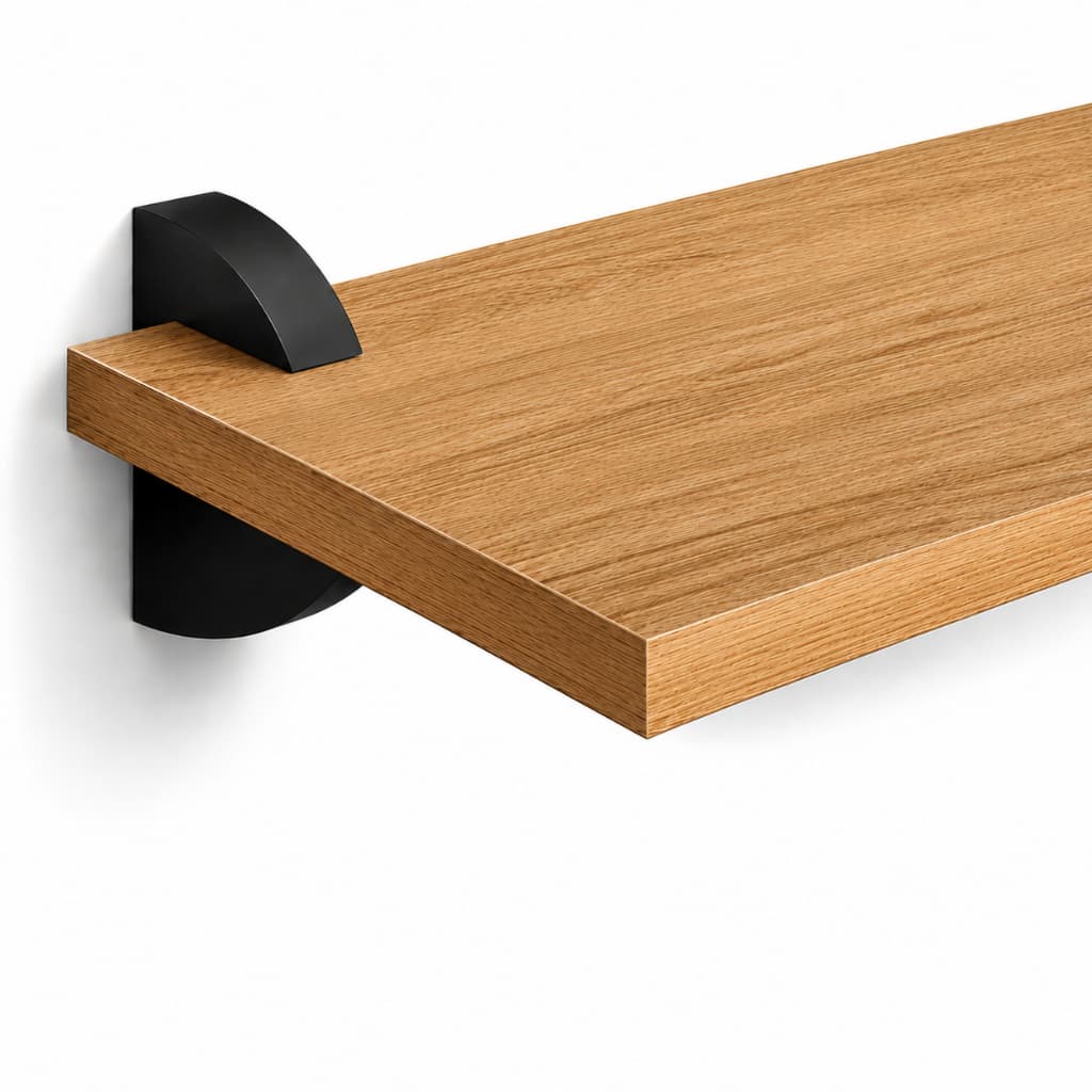 Kit 3 Prateleiras MDF 60x20cm de Parede Suporte Invisível Bico de Tucano Nicho Suspenso Sala Cozinha Banheiro