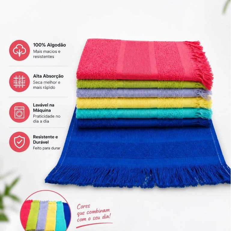 Kit 5 Toalhinhas Personalizáveis Para Bordar/Escolar Lembrancinhas 25x36