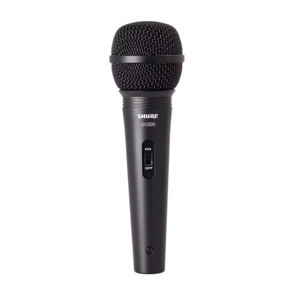 Microfone Shure SV200 Original Dinâmico Cardioide Lacrado Com Cabo XLR-XLR