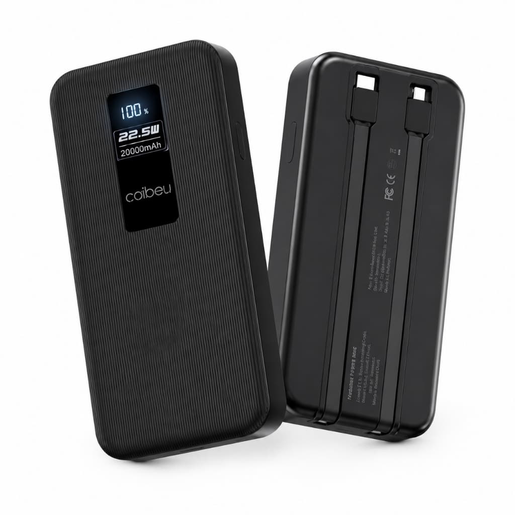 Power Bank  20.000mAh Coibeu Fast Charge - Autonomia de 80h e 22.2W de Potencia