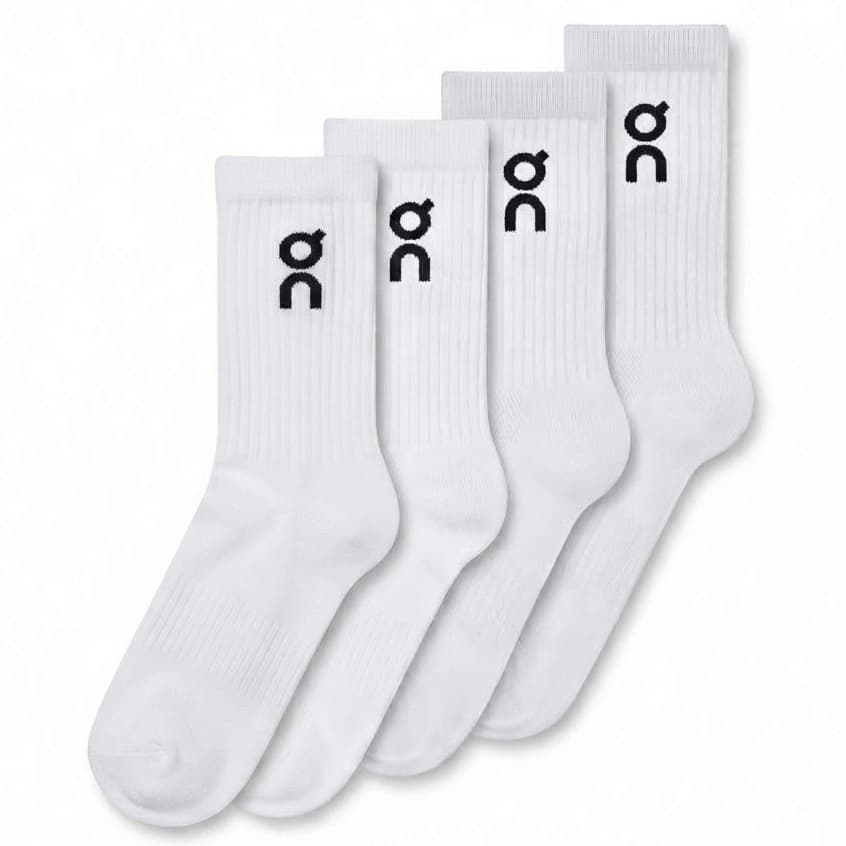 Kit 2 Pares Meia Cano Longo 100% Algodão Premium Unissex