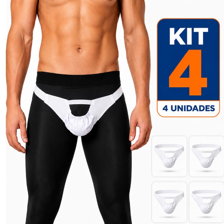 Kit com 4 Suspensórios Escrotais - Suspensório Escrotal Modelo Versátil Suporte Escrotal Testículo