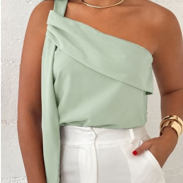 Blusa casual da luz estilo paty