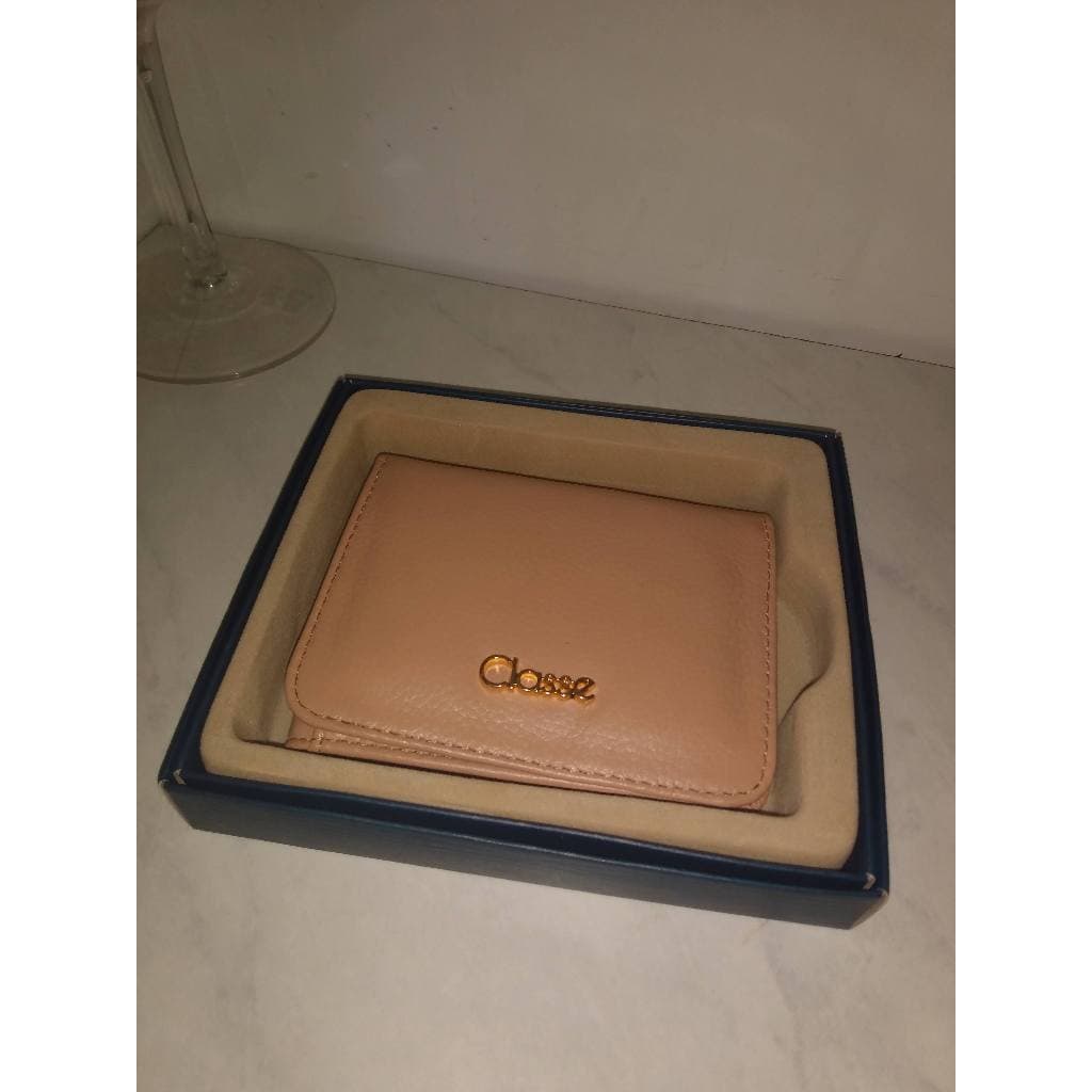 Carteira Feminina Slim Classe Couro Rosa