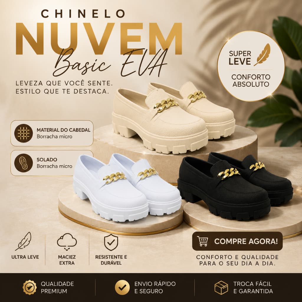 Sapato Feminino Mocassim Tratorado
