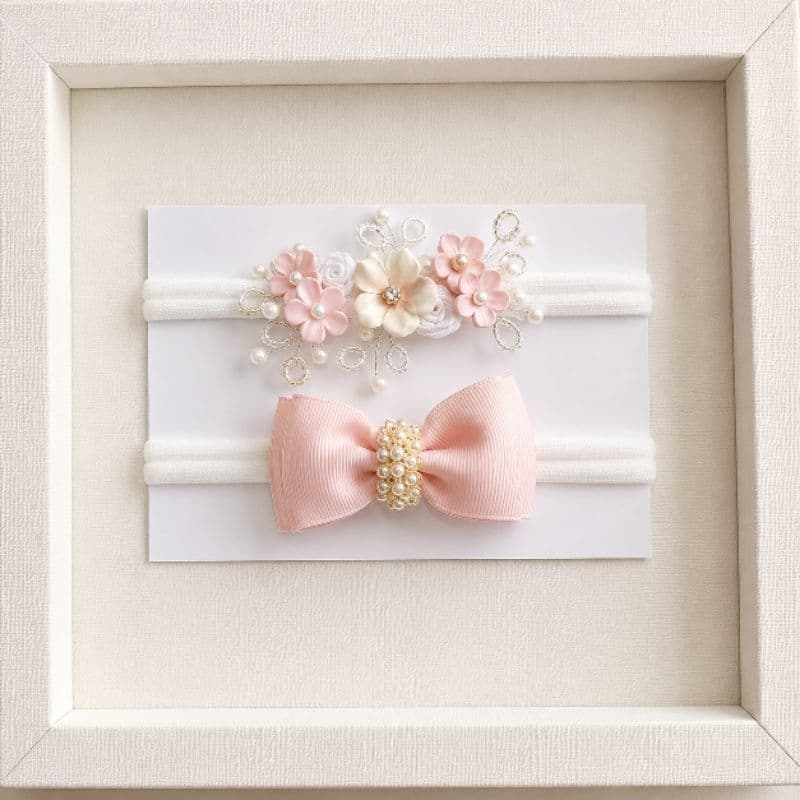 faixa bebê, faixa de cabelo infantil, laço rosa bebê, faixa floral bebê, acessório recém-nascida