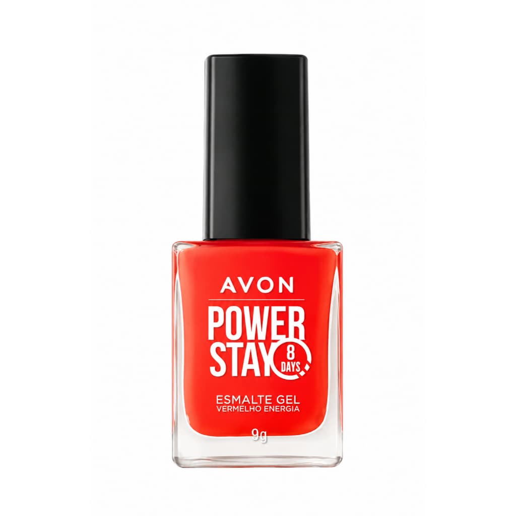 Esmalte em Gel Avon Power Stay 8 Days na cor Vermelho energia