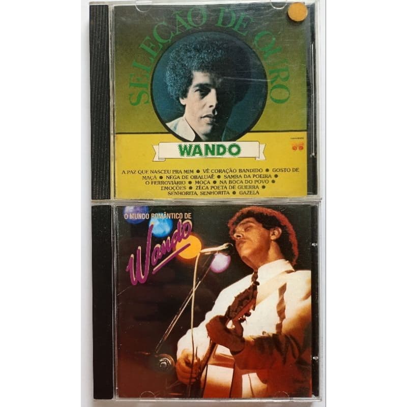 CDs: Wando - Seleção de ouro e O mundo romântico