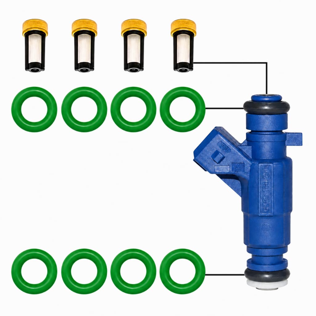 Kit Reparo Bico Injetor Sandero Logan Clio 1.0 16v Flex - 0280156296