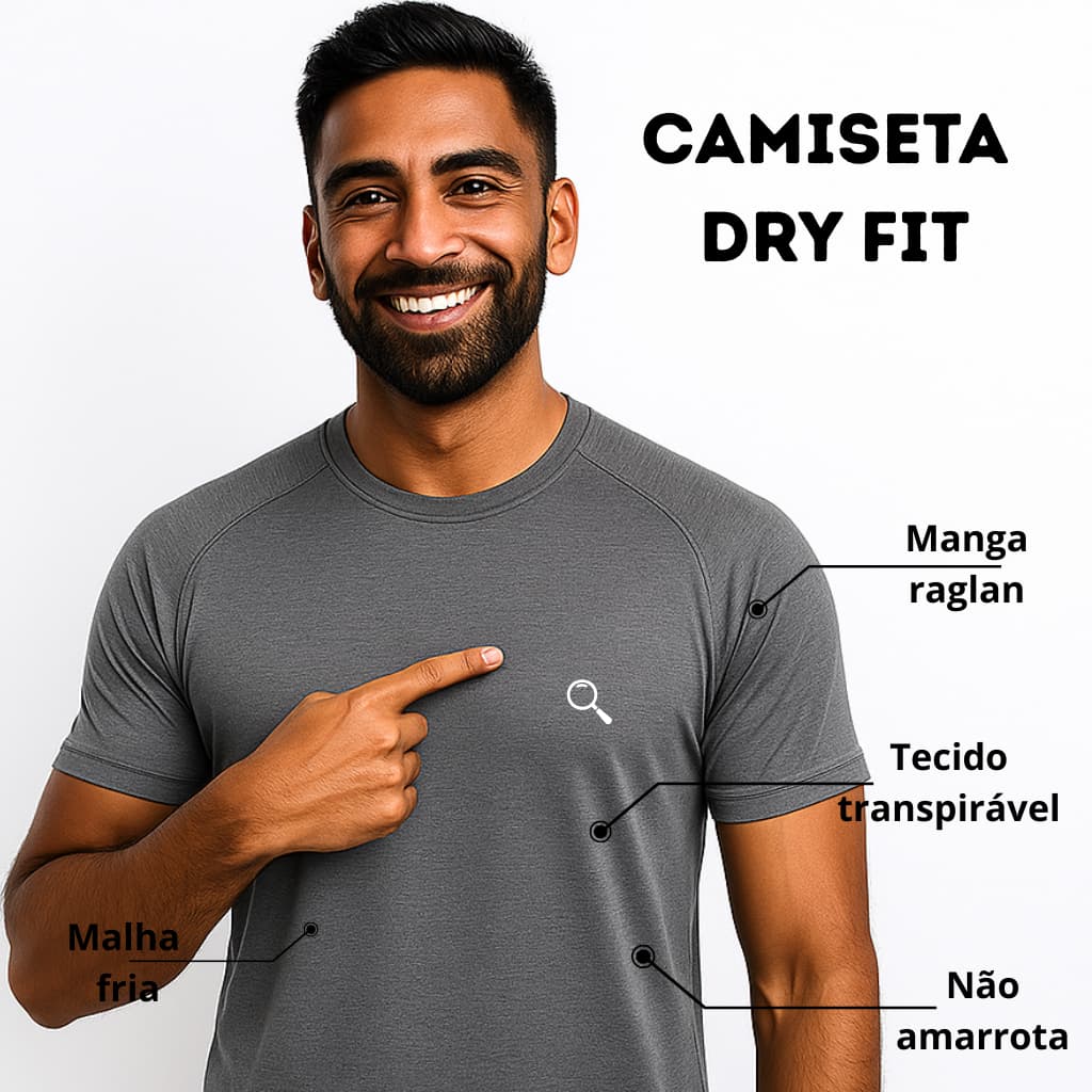 Camisetas Masculina Esporte Corrida Manga Curta Dry Fit Gola Redonda Camisa Treino Malha Fria Para Academia
