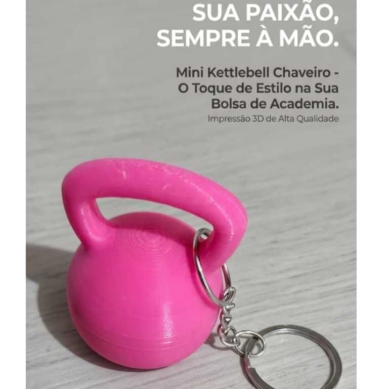 Kit Mini Kettlebell Chaveiro - porta joias - treino - com Compartimento Secreto - Personalize com seu logo